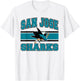 San Jose Sharks Stripe Gray Officially Licensed T-Shirt - T-Shirt | White