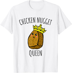 Chicken Nugget Queen Shirt - Chicken Nuggets T-Shirt - T-Shirt | White