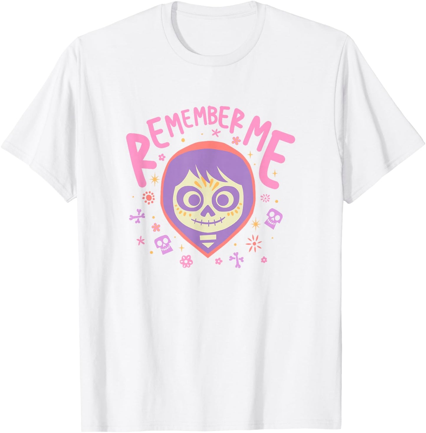 Disney Pixar Coco Miguel Remember Me Cute Pastel Colors Logo T-Shirt - T-Shirt | White