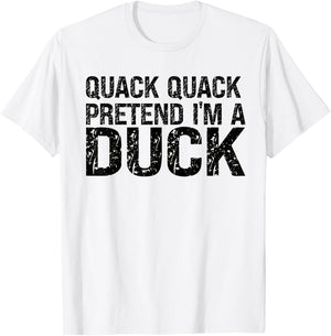 Pretend I'm A Duck Shirt Matching Kids Adult Duck Costume T-Shirt - T-Shirt | White