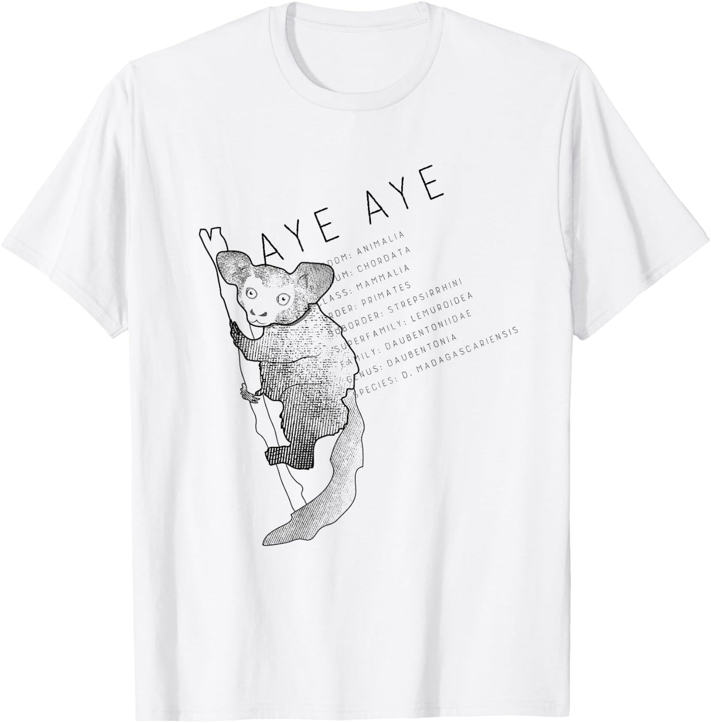Aye Aye Lemur T-Shirt - T-Shirt | White