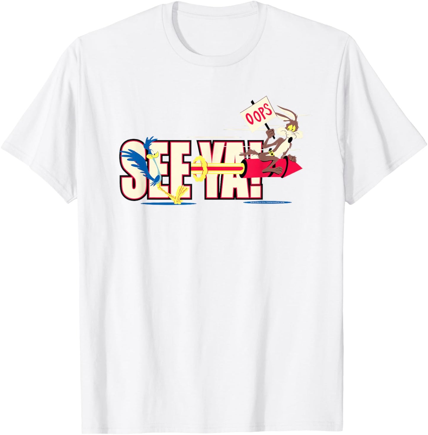 Looney Tunes Wile E. Coyote and Roadrunner See Ya T-Shirt - T-Shirt | White
