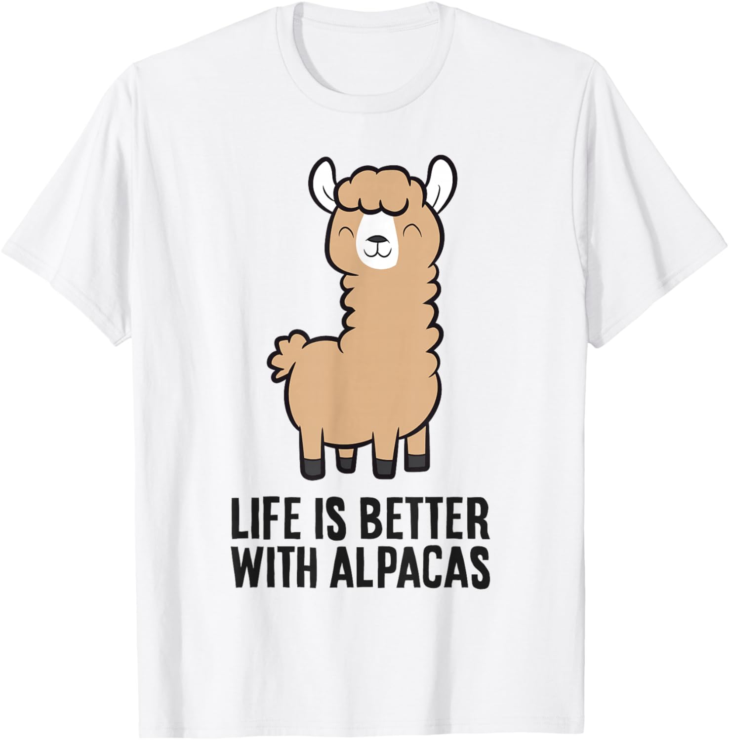 Life Is Better With Alpacas T-Shirt - T-Shirt | White