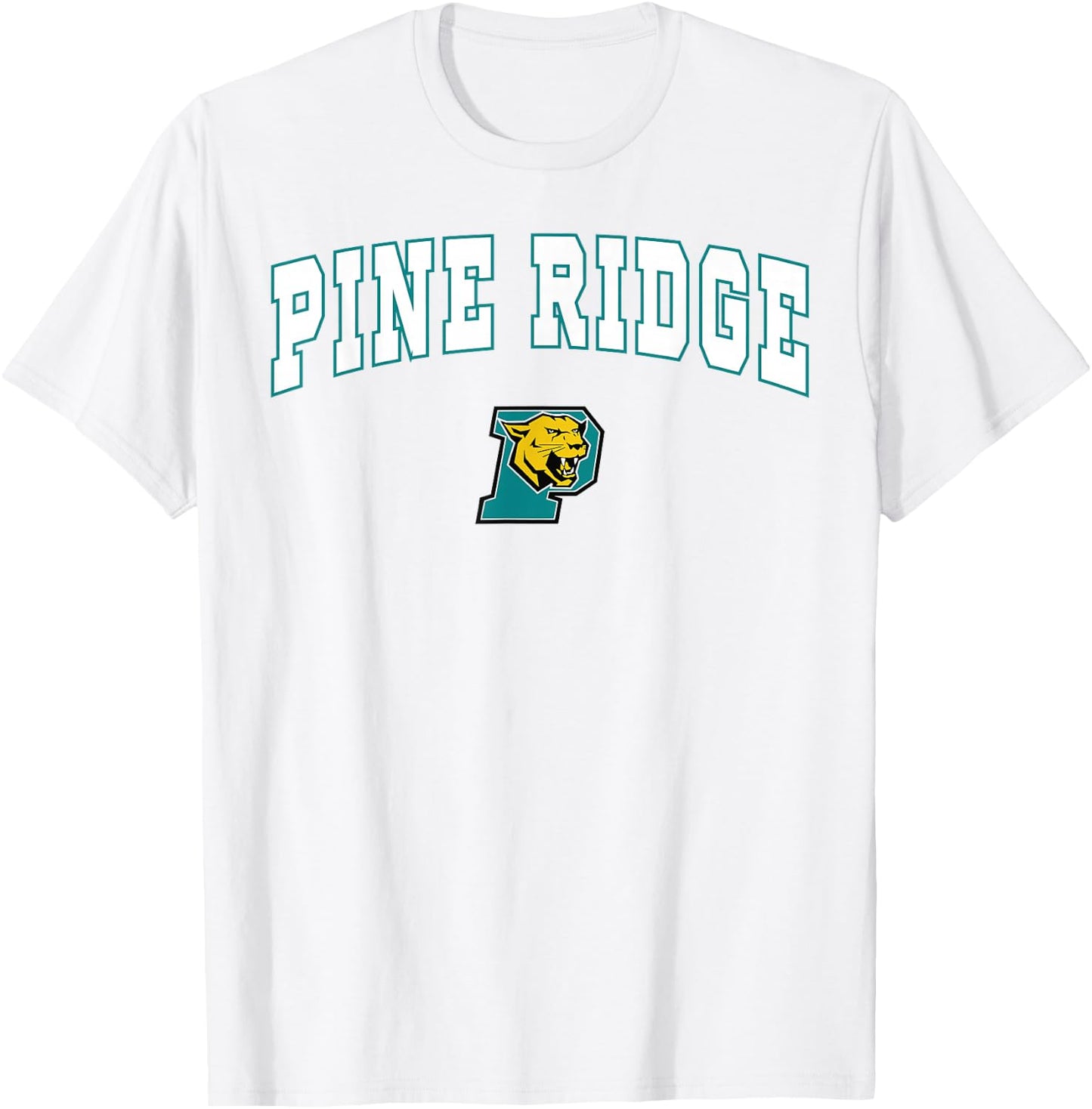Pine Ridge High School Panthers T-Shirt - T-Shirt | White