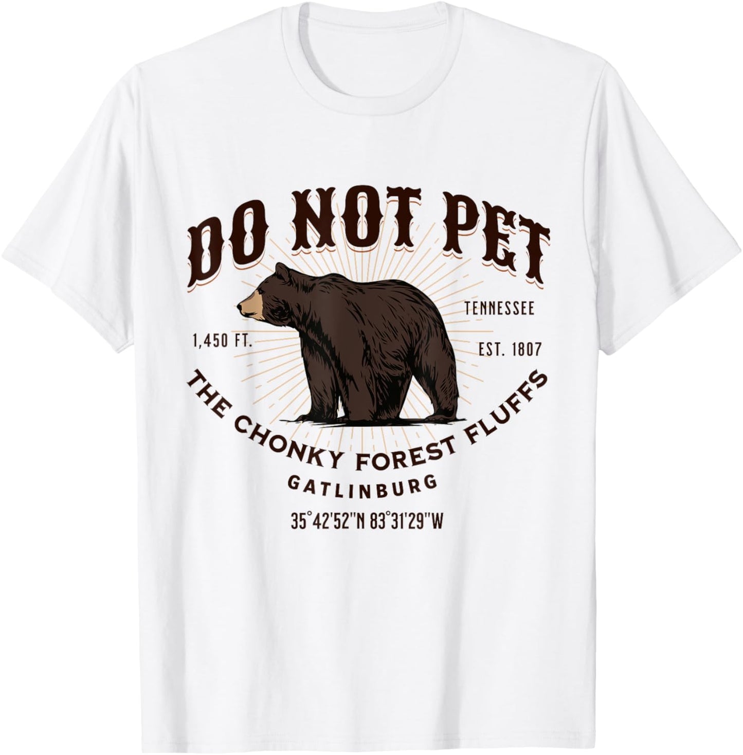 Gatlinburg Tennessee Black Bear Funny Souvenir T-Shirt - T-Shirt | White