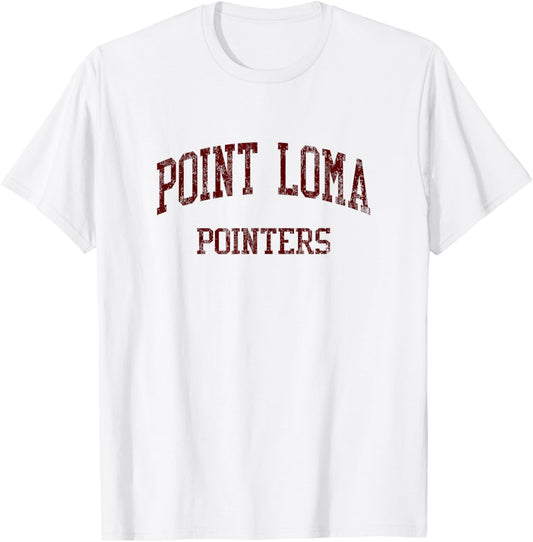 Point Loma High School HS San Diego CA Vintage Sports T-Shirt - T-Shirt | White