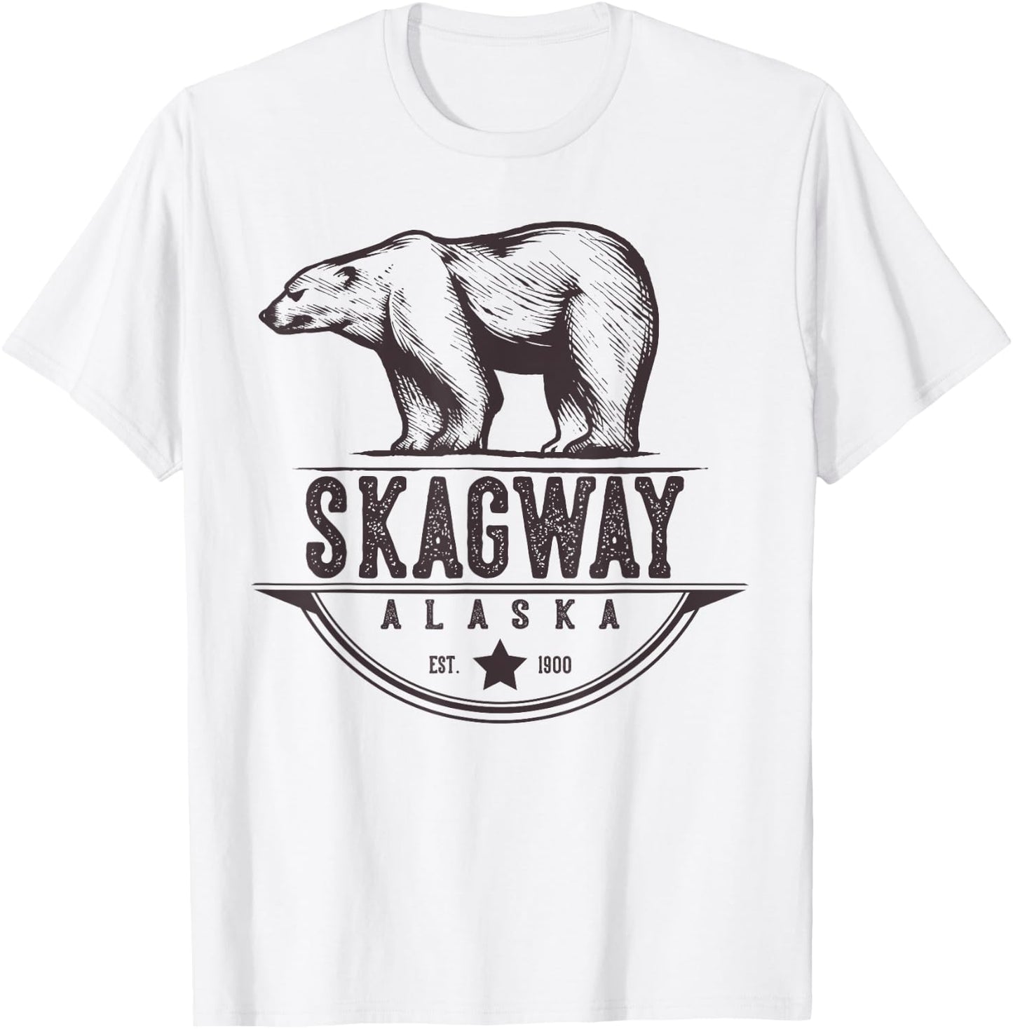 Skagway Alaska Bear Vacation And Cruise Gift T-Shirt - T-Shirt | White