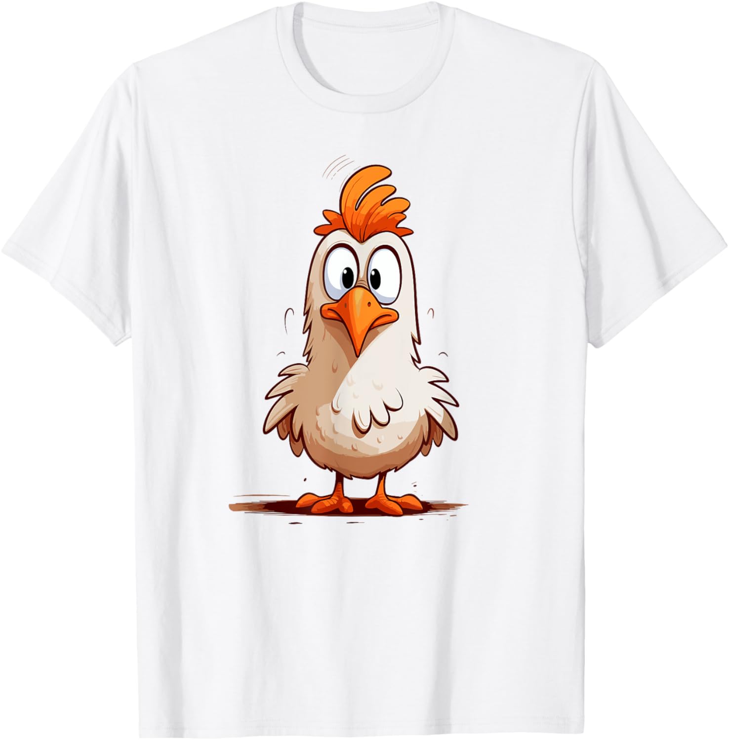 Funny Crazy Chicken for chicken lovers T-Shirt - T-Shirt | White