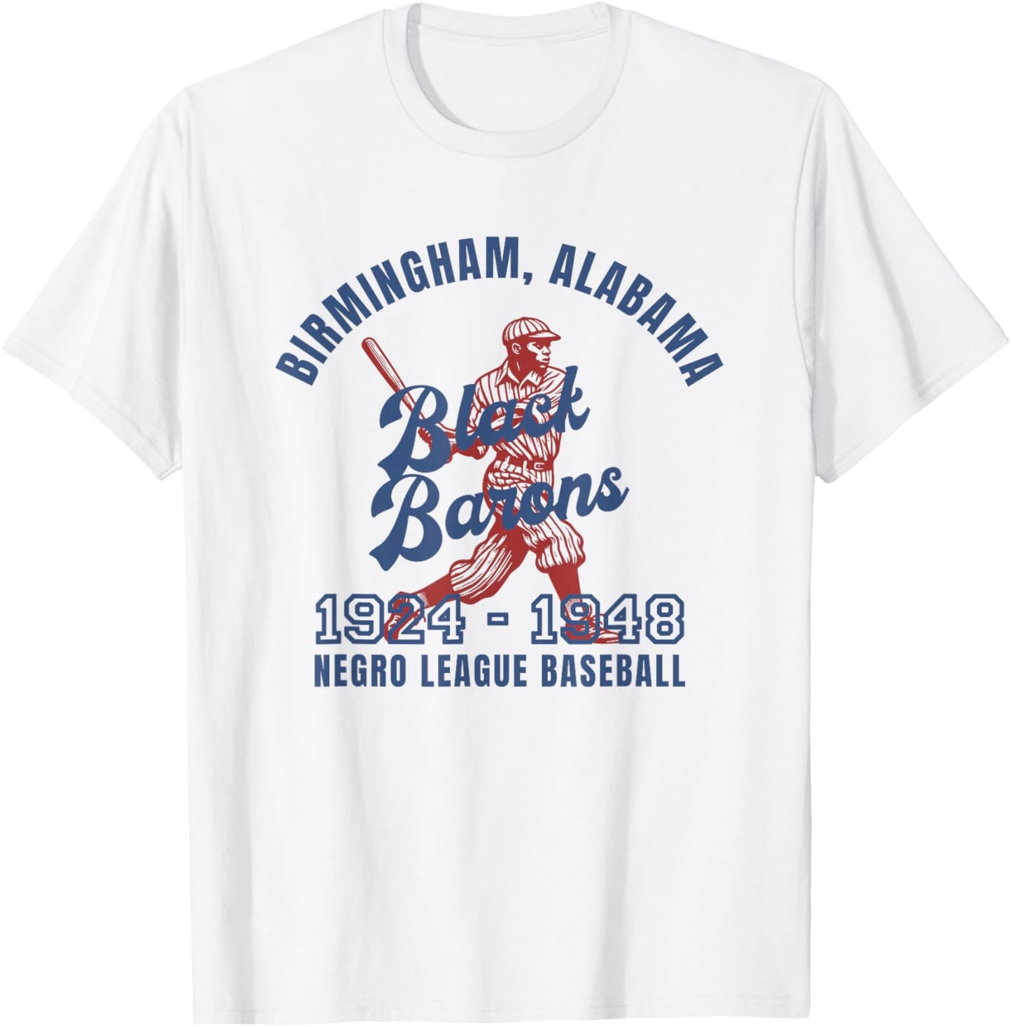 Birmingham Negro League Baseball Black History Month T-Shirt - T-Shirt | White