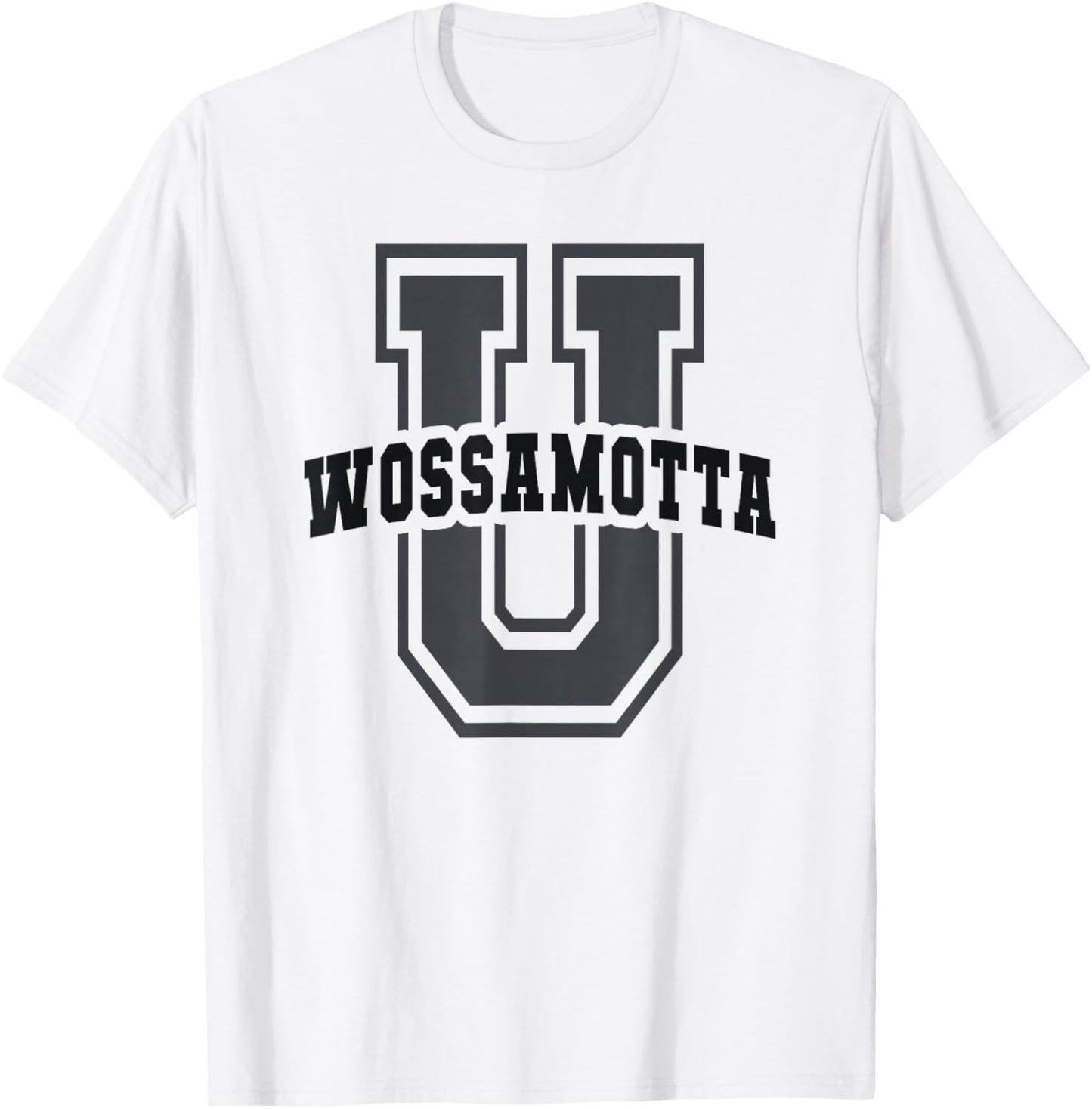 Sarcastic WOSSAMOTTA University Academy Cheerleader Game On T-Shirt - T-Shirt | White