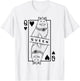 Siberian Cat Lover Queen Of Hearts Funny Pop Art T-Shirt - T-Shirt | White
