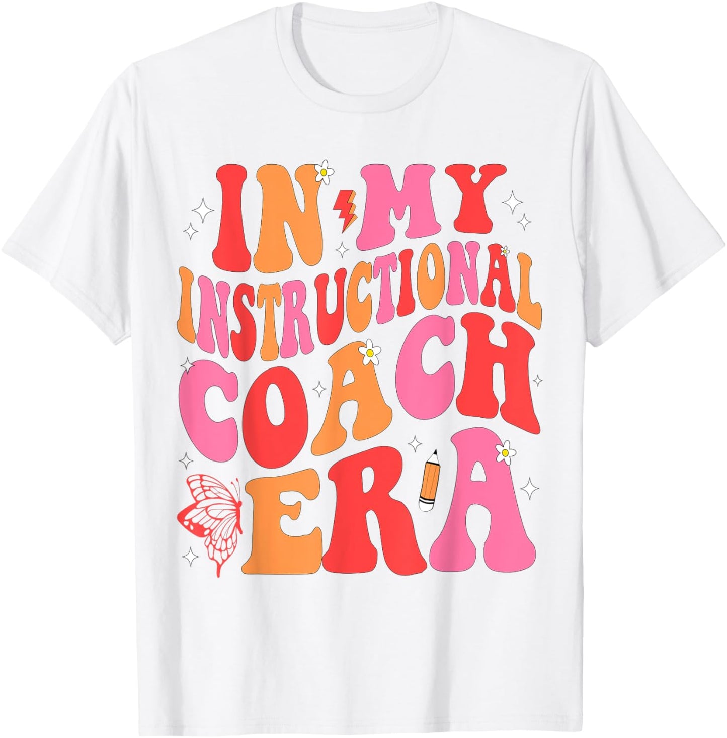 In My Instructional Coach Era Teacher Back To School T-Shirt - T-Shirt | White