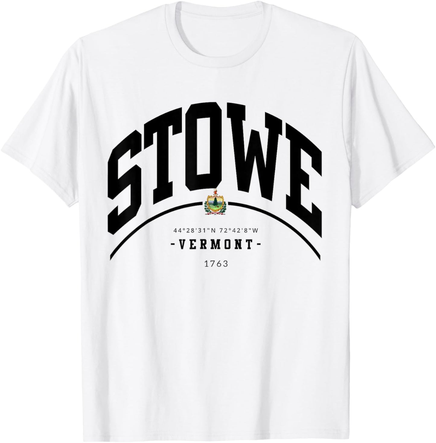 Stowe Vermont Hiking Stowe Souvenir Retro Mountain T-Shirt - T-Shirt | White