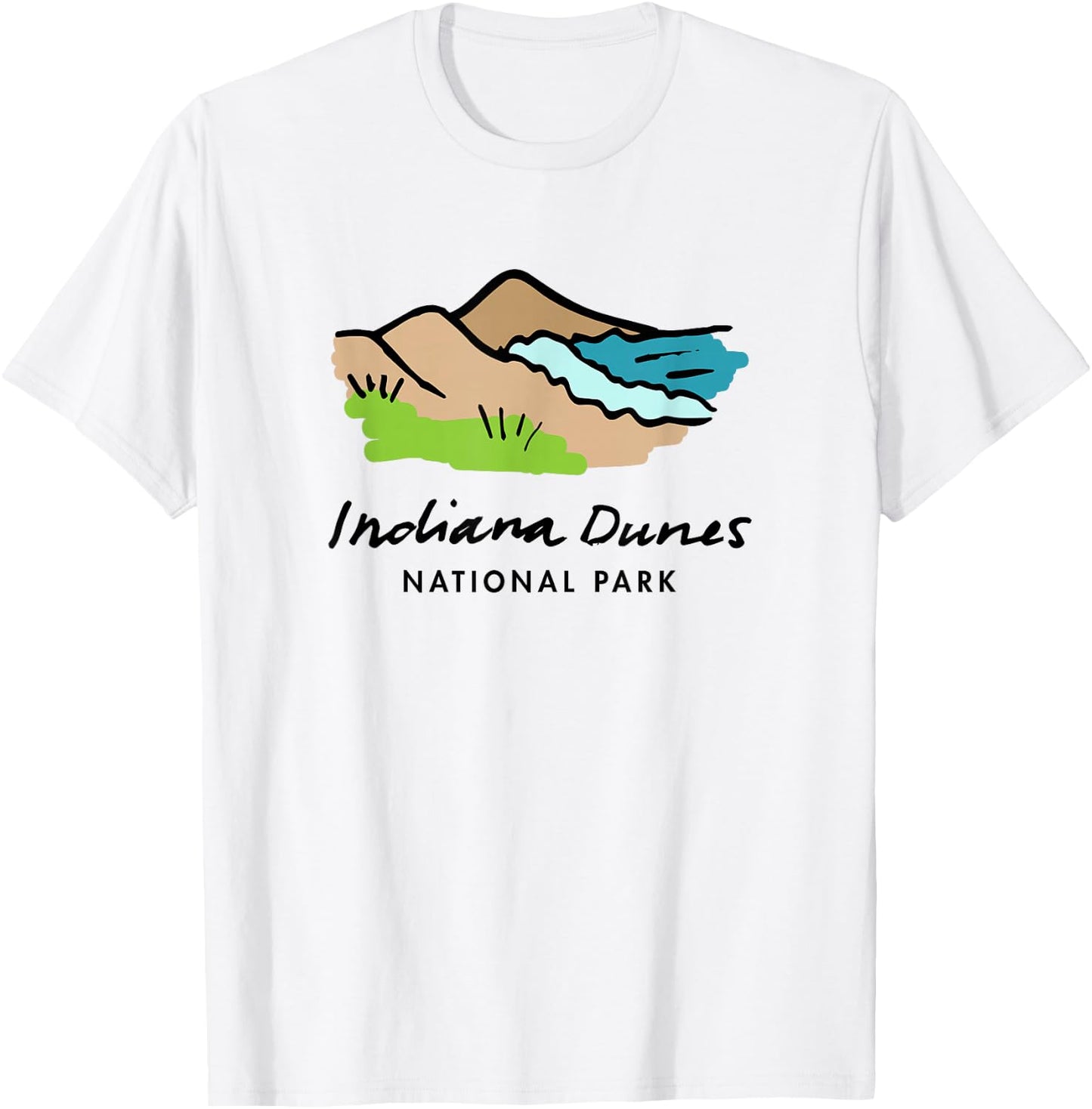 Family Vacation design - Retro Indiana Dunes National Park T-Shirt - T-Shirt | White