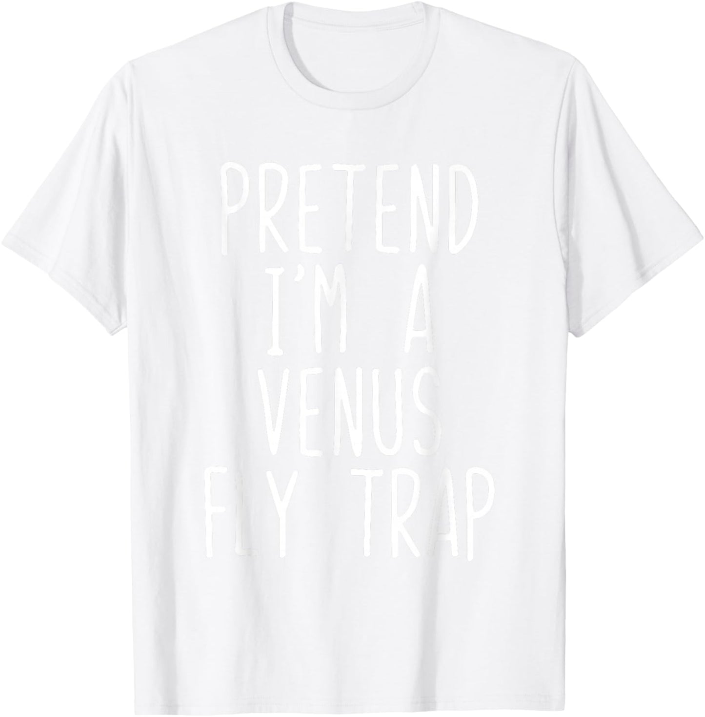 Pretend I'm A Venus Fly Trap Costume Halloween Lazy Kids T-Shirt - T-Shirt | White