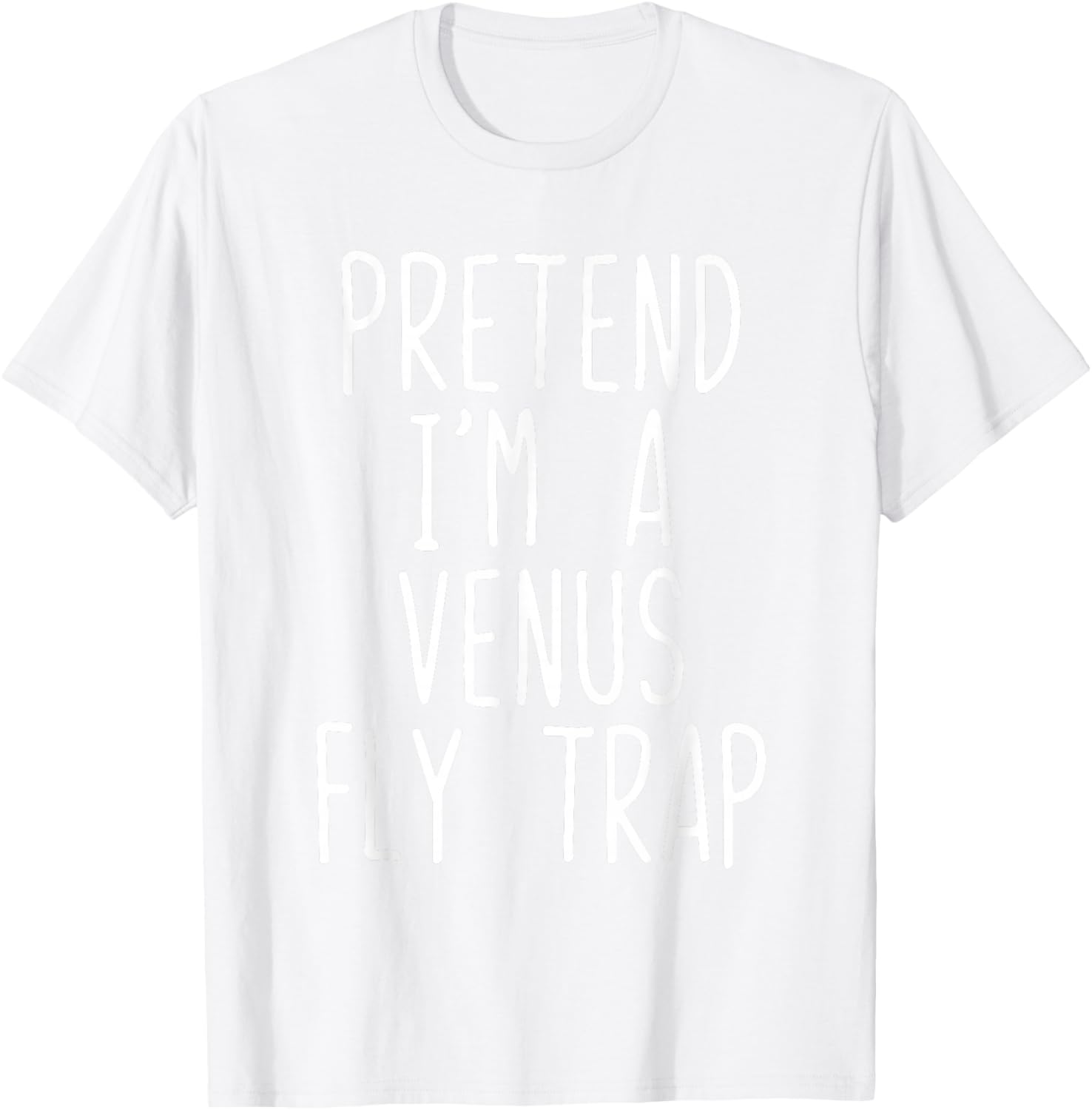 Pretend I'm A Venus Fly Trap Costume Halloween Lazy Kids T-Shirt - T-Shirt | White