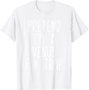Pretend I'm A Venus Fly Trap Costume Halloween Lazy Kids T-Shirt - T-Shirt | White