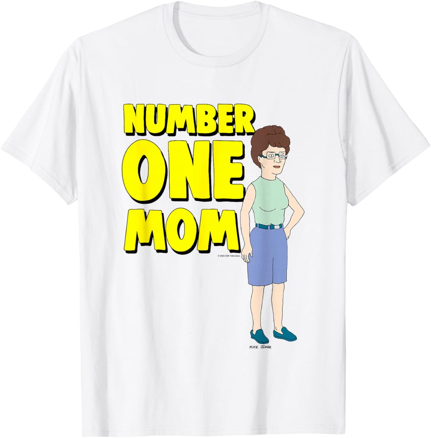 King of The Hill Mother's Day Number One Mom Peggy Big Logo T-Shirt - T-Shirt | White