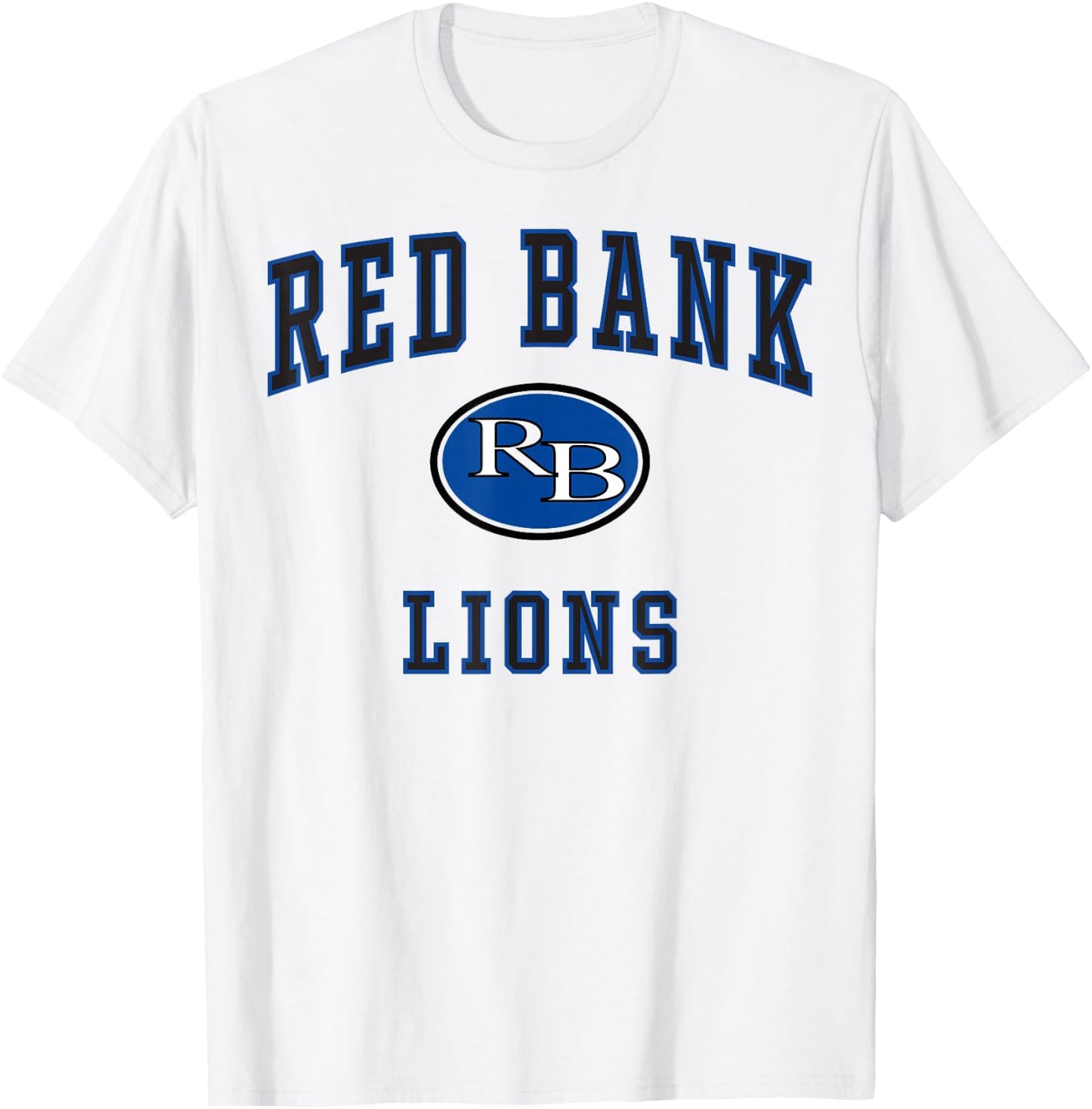 Red Bank High School Lions C1 T-Shirt - T-Shirt | White