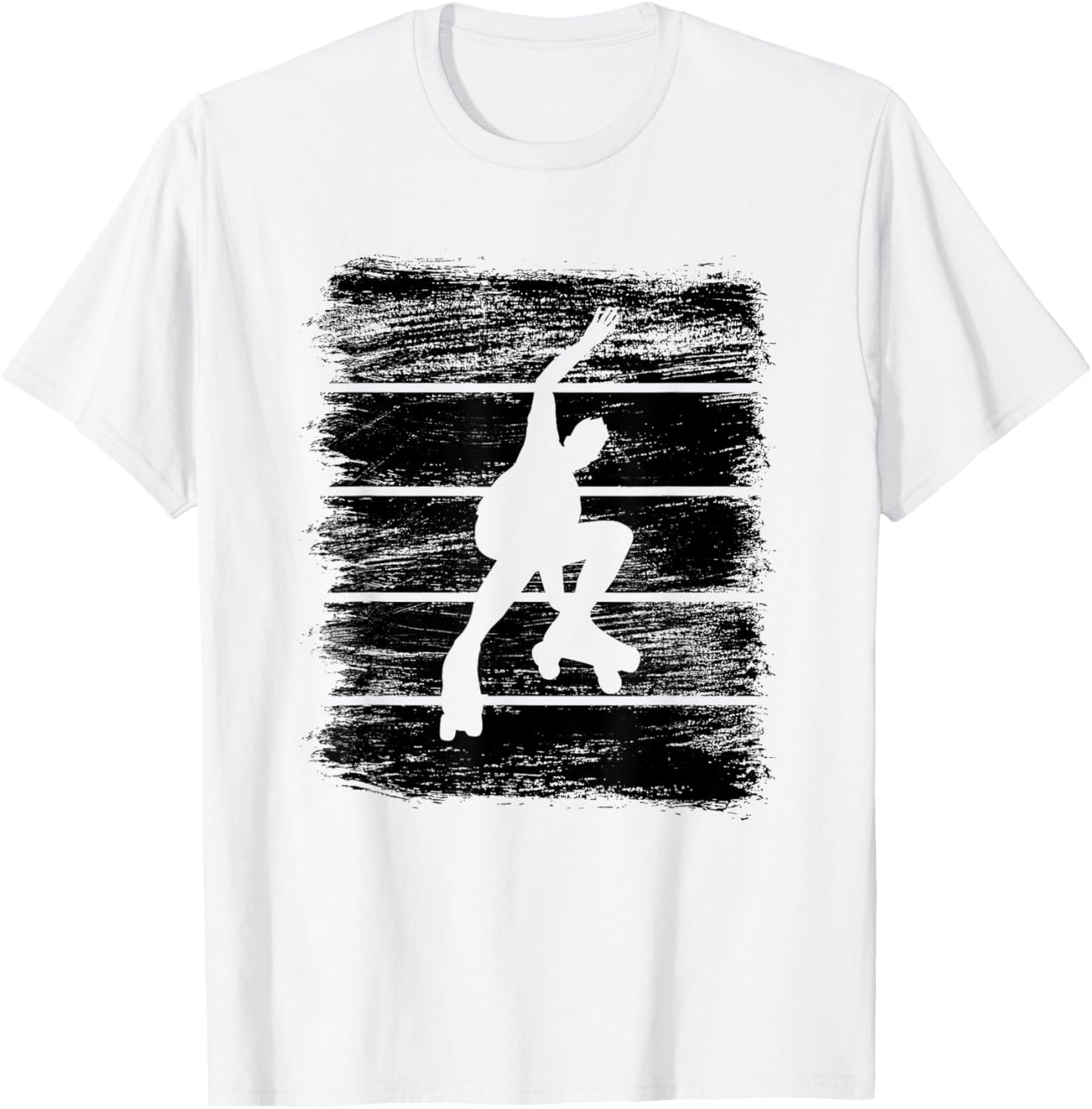 Roller Skater Drawing T-Shirt - T-Shirt | White