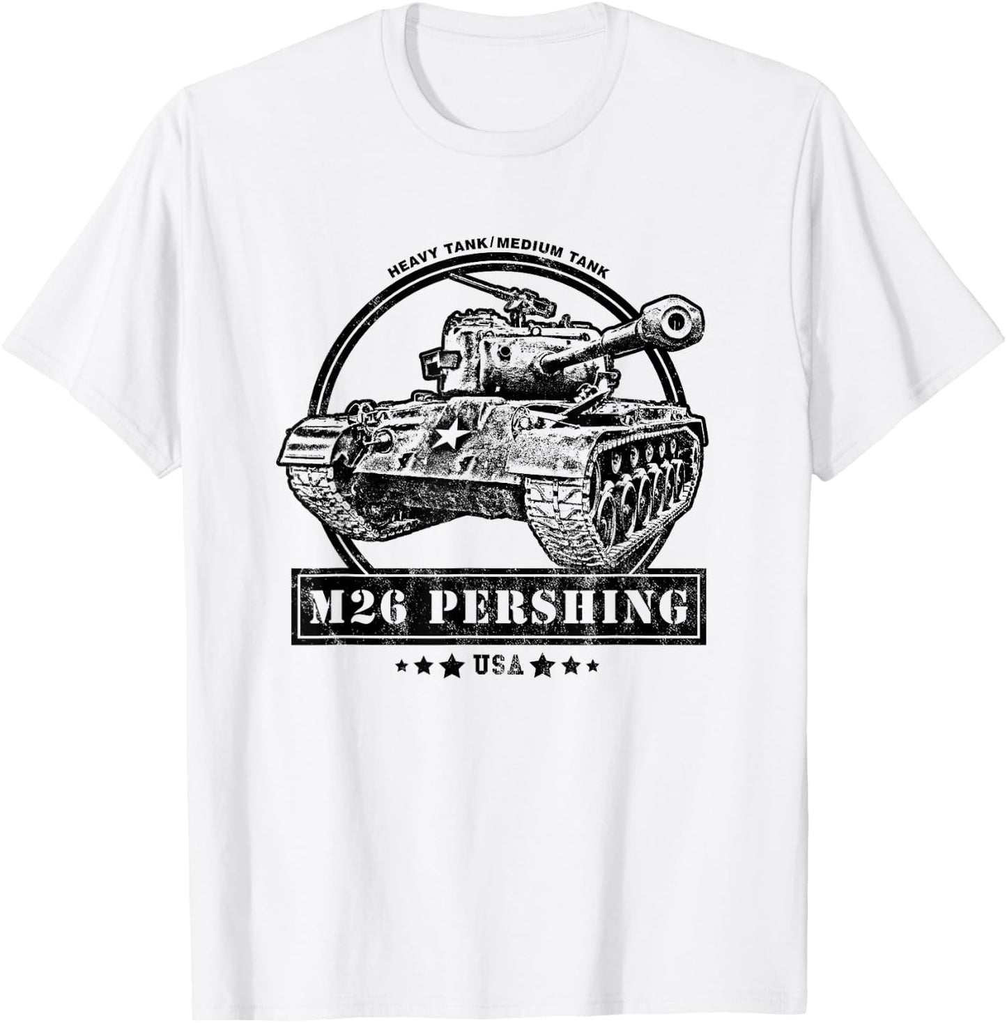 M26 Pershing WW2 Tank T-Shirt - T-Shirt | White