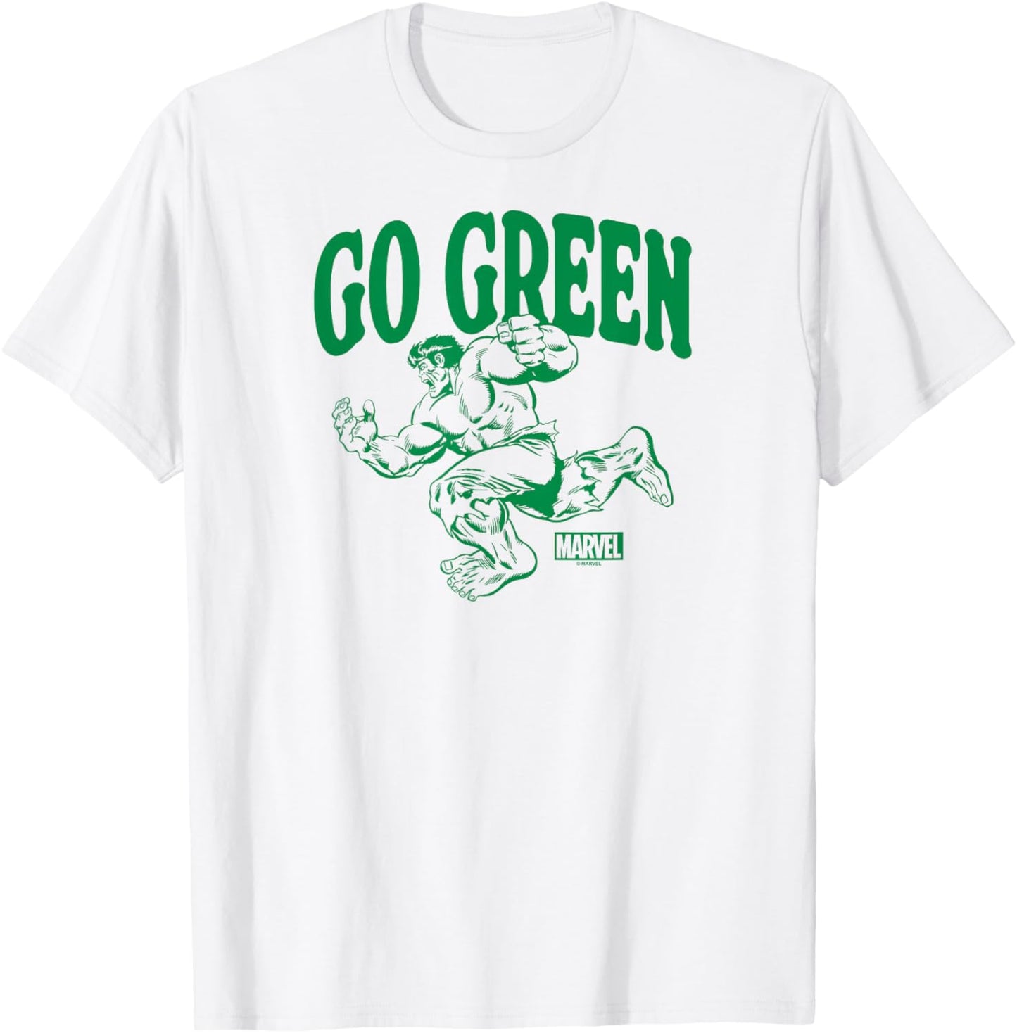 Hulk - Go Green T-Shirt - T-Shirt | White