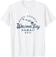 Waimea Bay Hawaii North Shore Oahu Hawaiian Surfing Vintage T-Shirt - T-Shirt | White