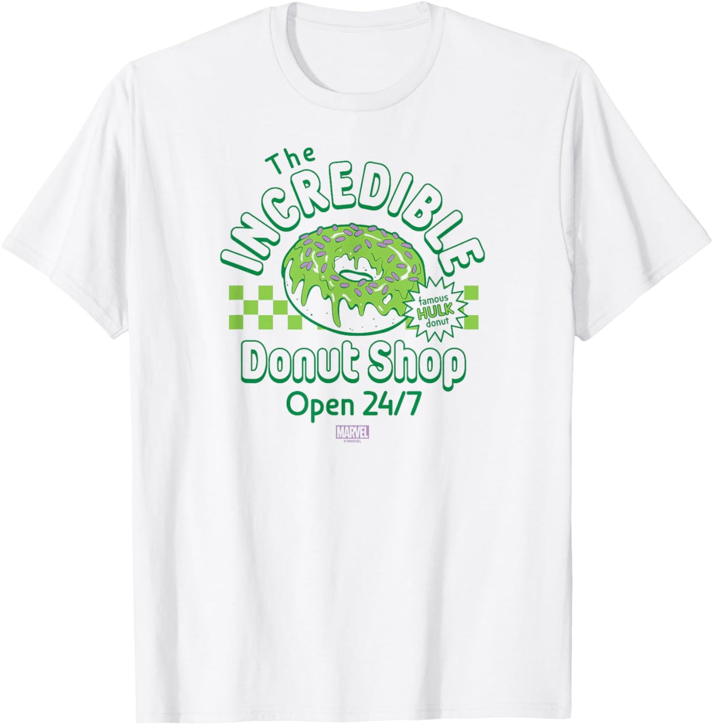 Hulk - Incredible Donut Shop T-Shirt - T-Shirt | White