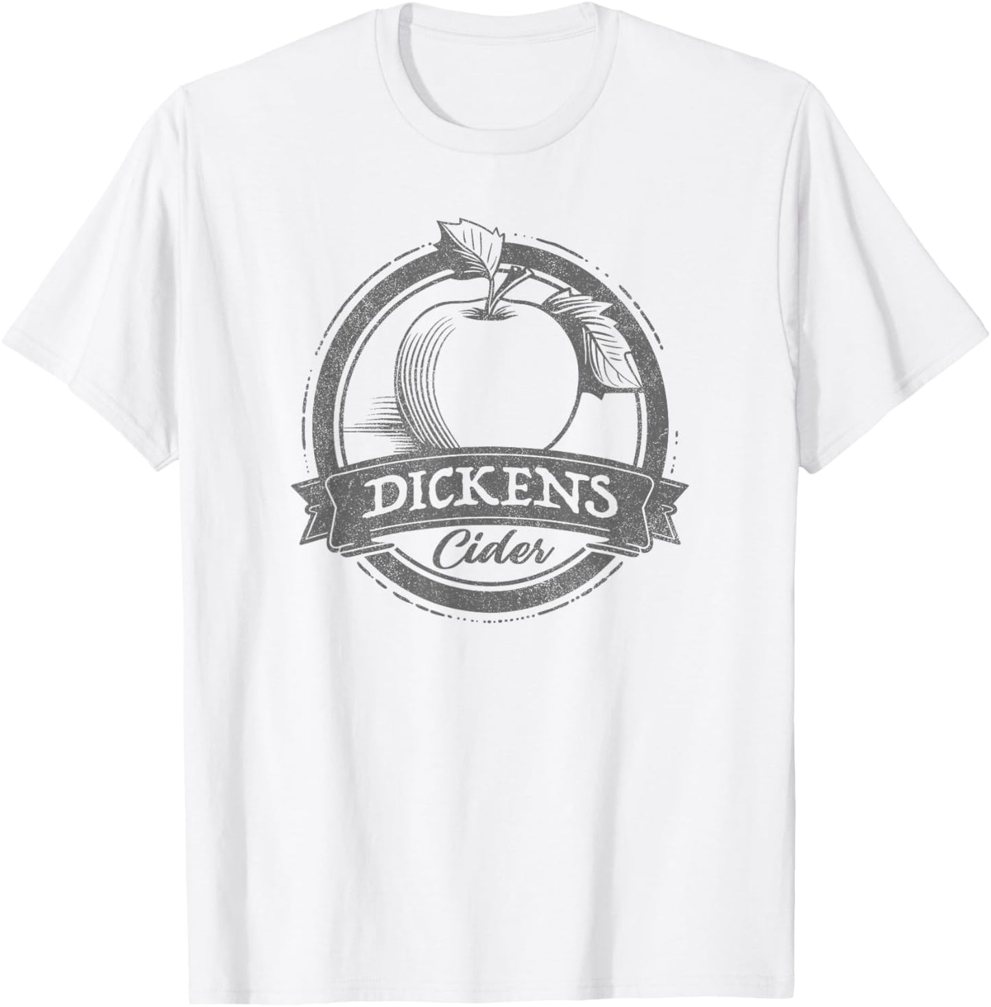 Drinking Humor Funny Dickens Cider T-Shirt - T-Shirt | White