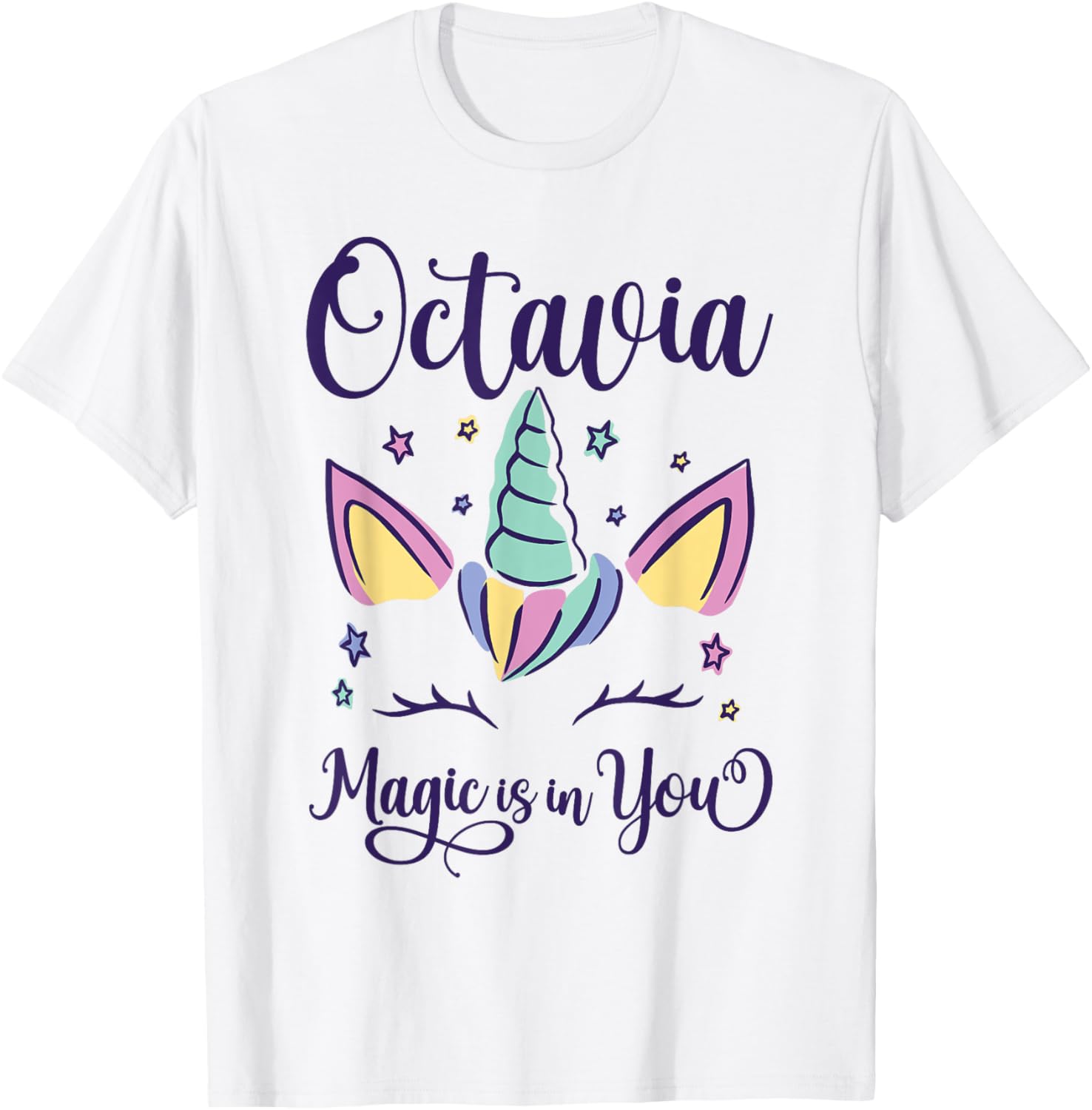 First Name Octavia Personalized I Love Octavia T-Shirt - T-Shirt | White