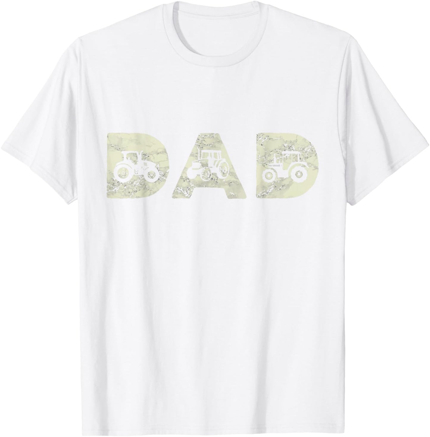 Tractor Dad Farming Father Farm Lover Farmer Daddy T-Shirt - T-Shirt | White