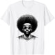 Big Afro Ad Anthony with Sunglasses and Headband Basketball T-Shirt - T-Shirt | White