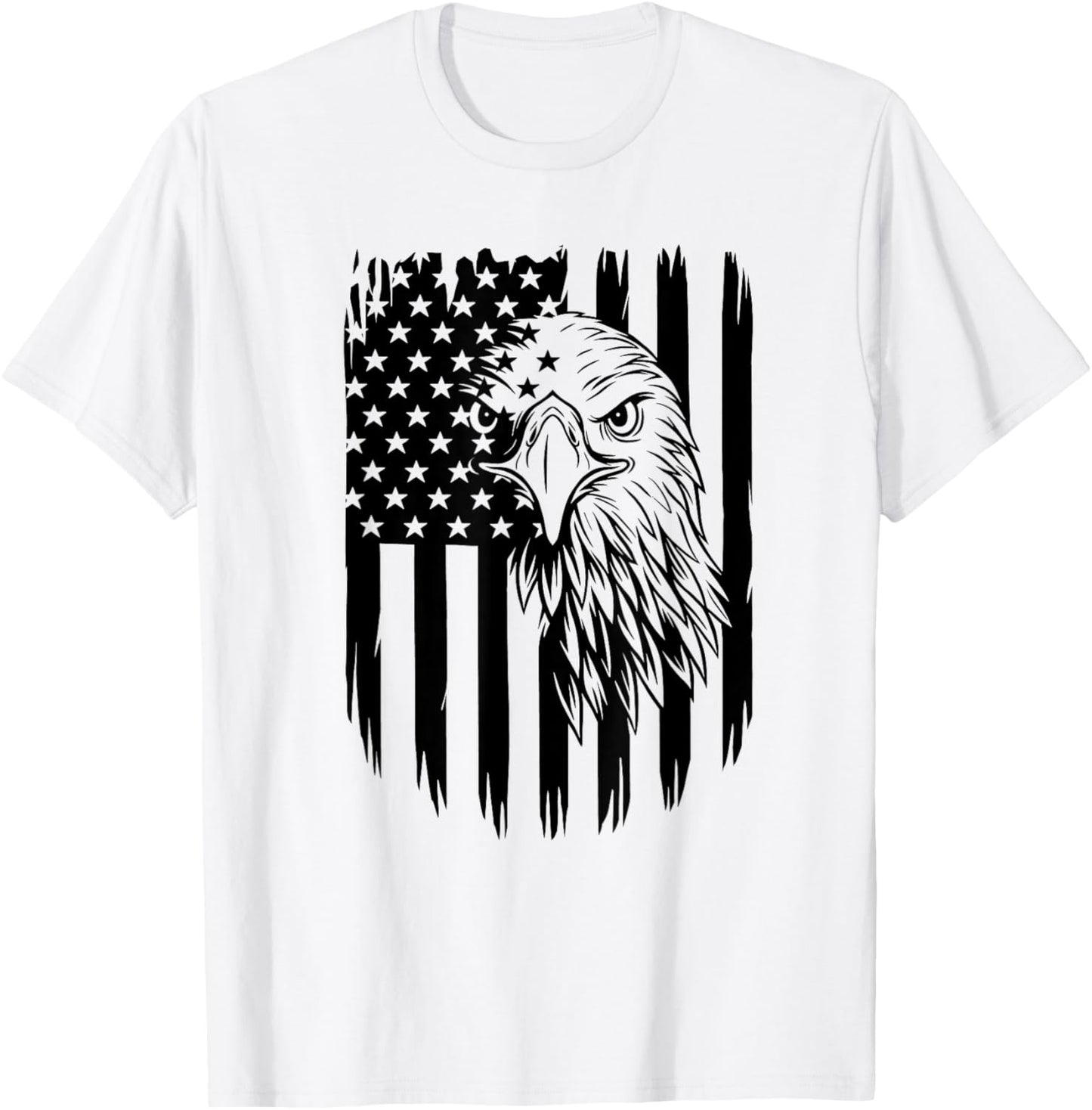 Bald Eagle 4th of July Christmas Gifts American USA Flag Kids Men T-Shirt - T-Shirt | White