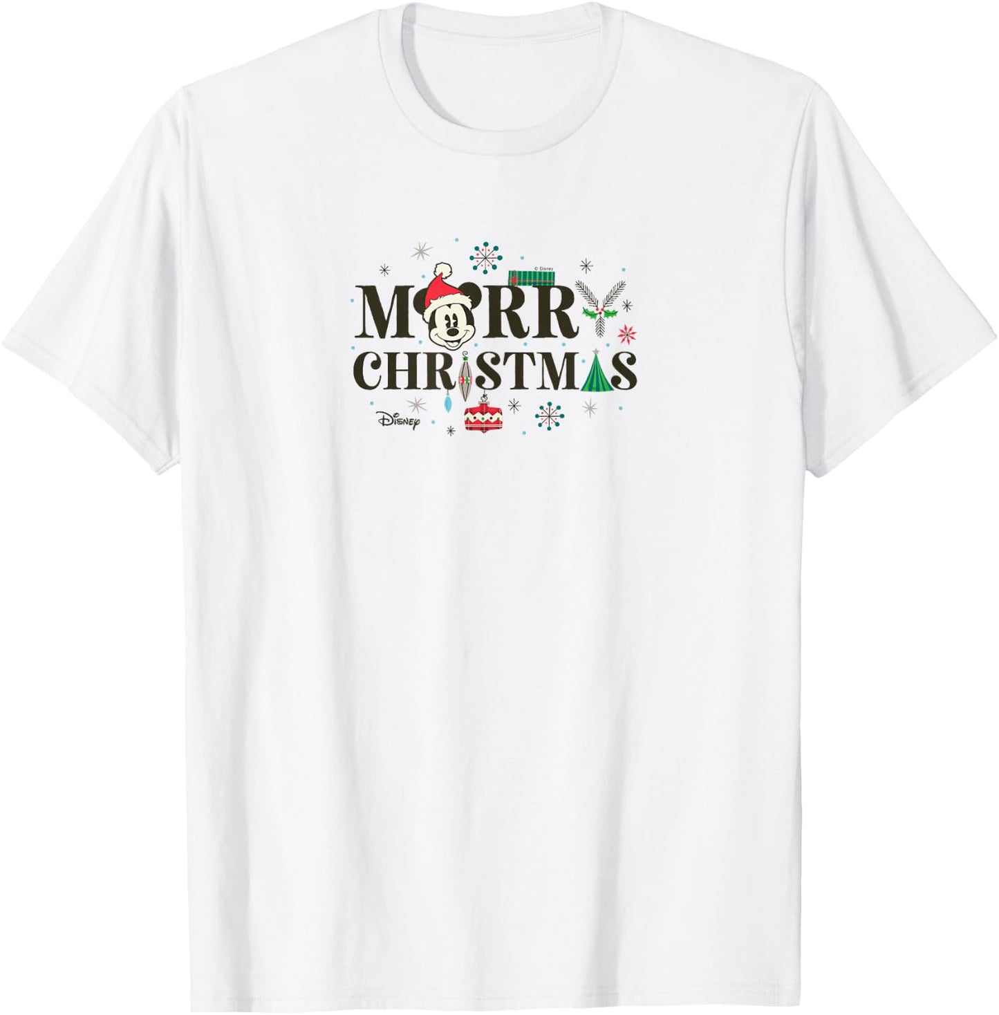 Disney - Mickey Merry Christmas T-Shirt - T-Shirt | White