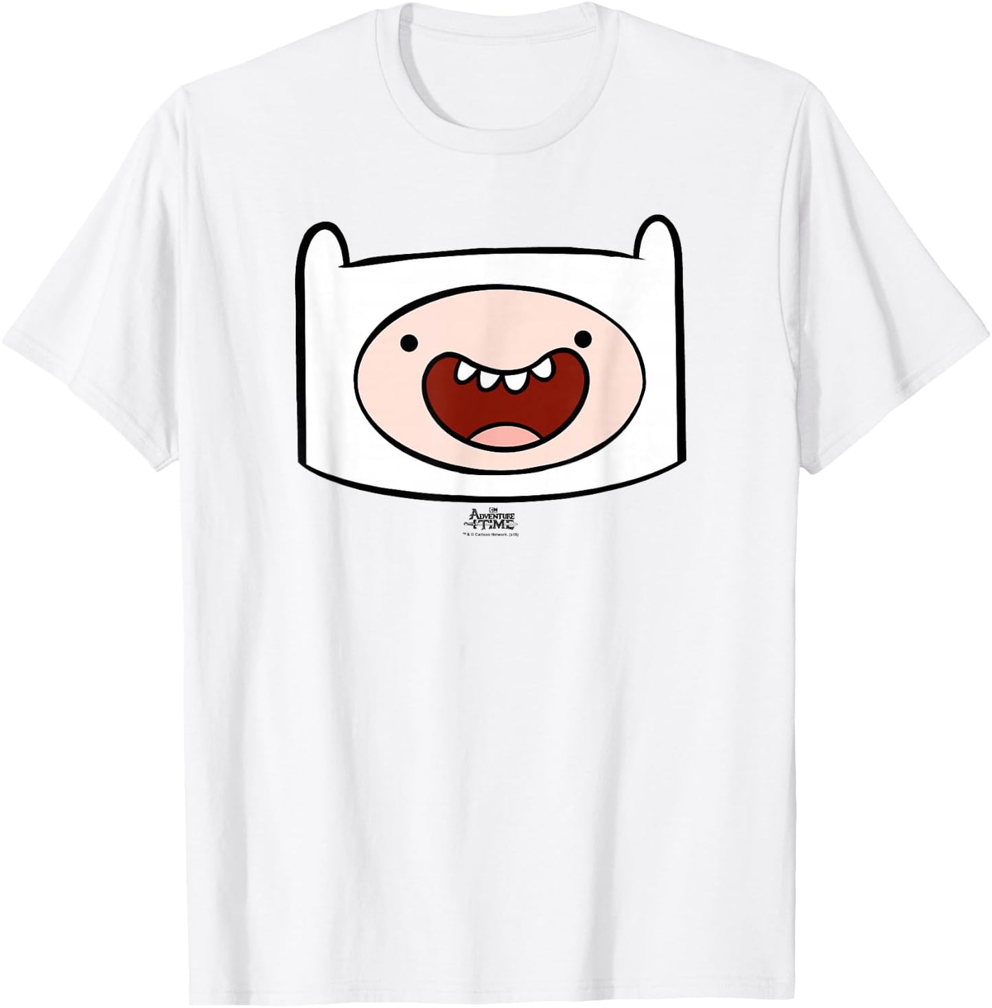 Adventure Time Finn Head T-Shirt - T-Shirt | White