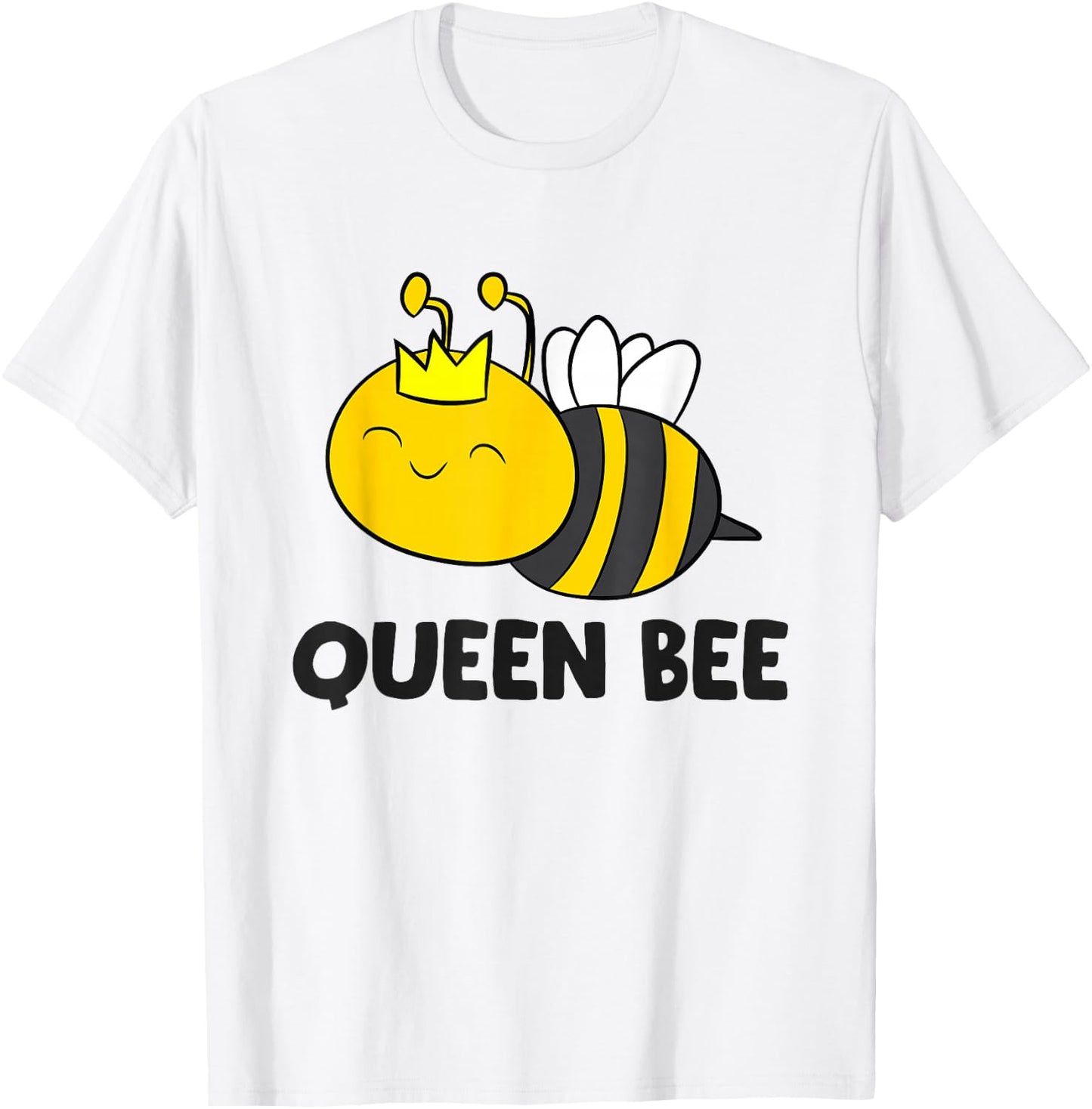 Queen Bee Funny Bee T-Shirt - T-Shirt | White