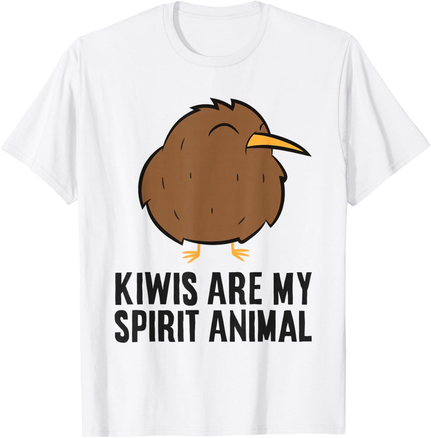Kiwis Are My Spirit Animal Funny Kiwi T-Shirt - T-Shirt | White