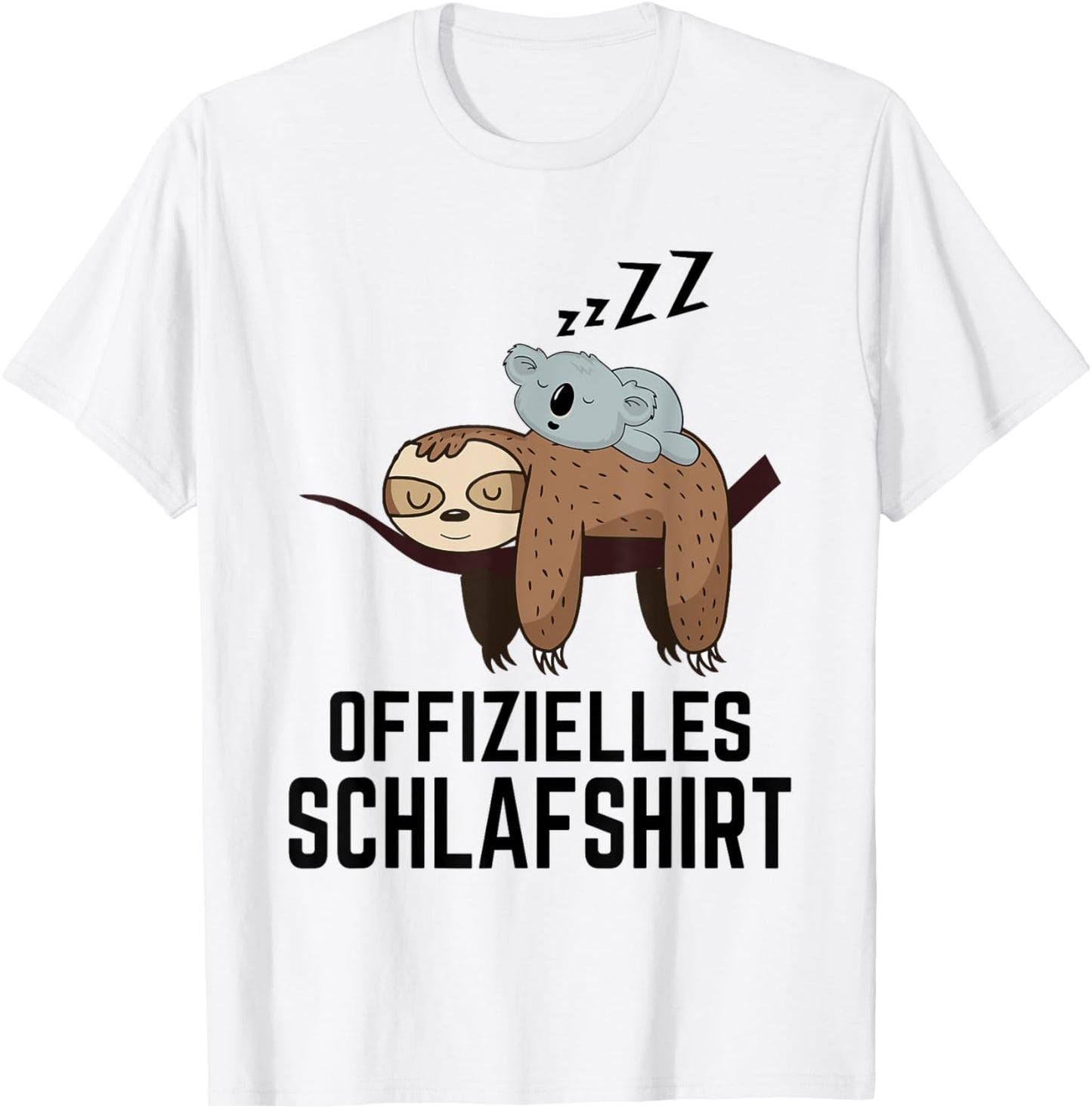 Official Sloth & Koala Sleep Shirt T-Shirt - T-Shirt | White