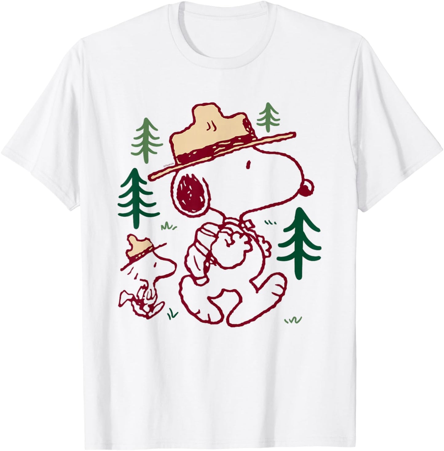 Peanuts Snoopy Woodstock T-Shirt - T-Shirt | White