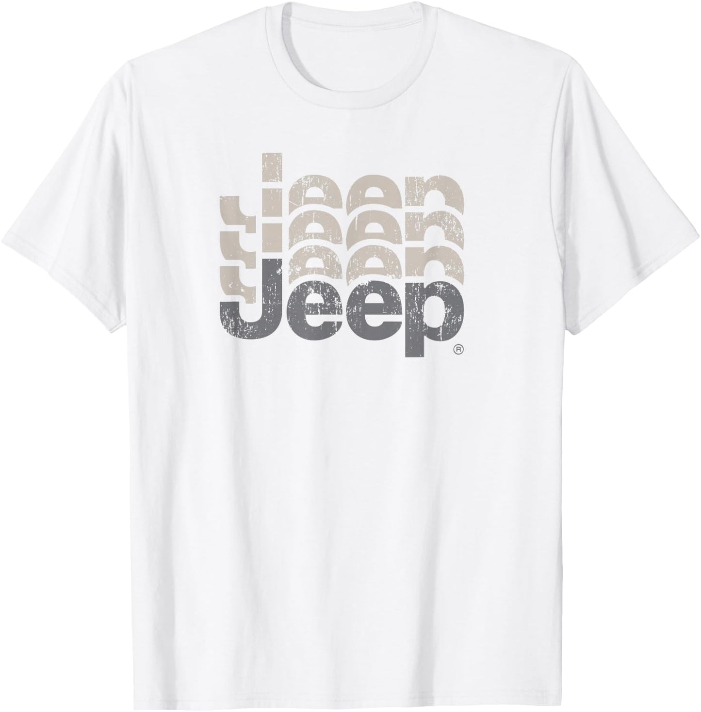 Jeep Repeating Logo T-Shirt - T-Shirt | White