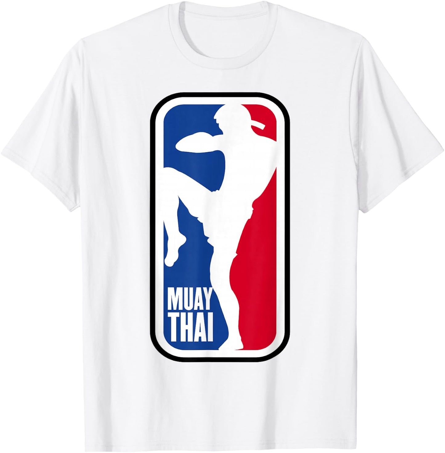 Muay Thai Fighter Retro Kickboxing MMA Training T-Shirt - T-Shirt | White