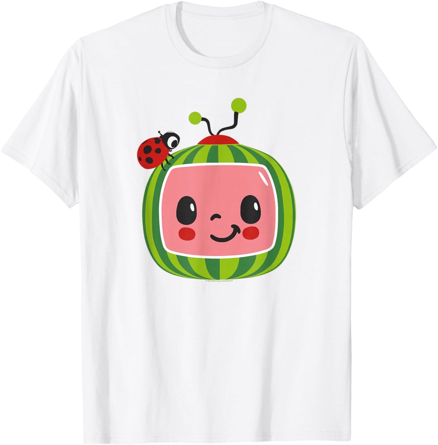 CoComelon Classic Smiling Centered Ladybug T-Shirt - T-Shirt | White