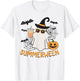 Summerween Vibes Ghost Pumpkin Spooky Beach Summer Halloween Men Women Kids T-Shirt - T-Shirt | White