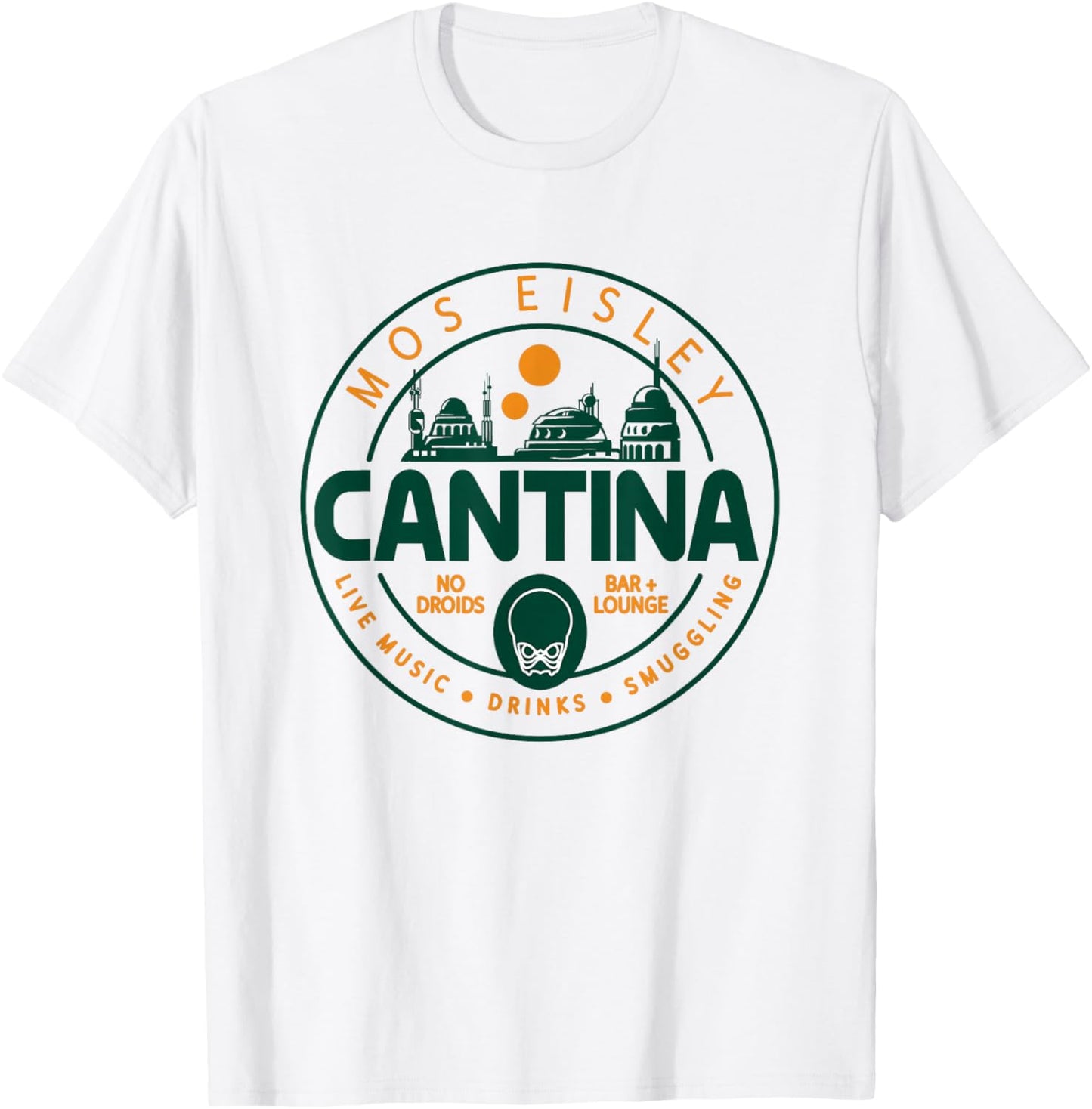 Star Wars Mos Eisley Cantina Circle Logo T-Shirt - T-Shirt | White