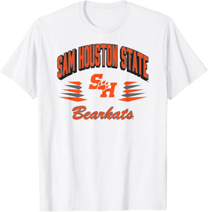 Sam Houston State Bearkats Retro Diamond White T-Shirt - T-Shirt | White
