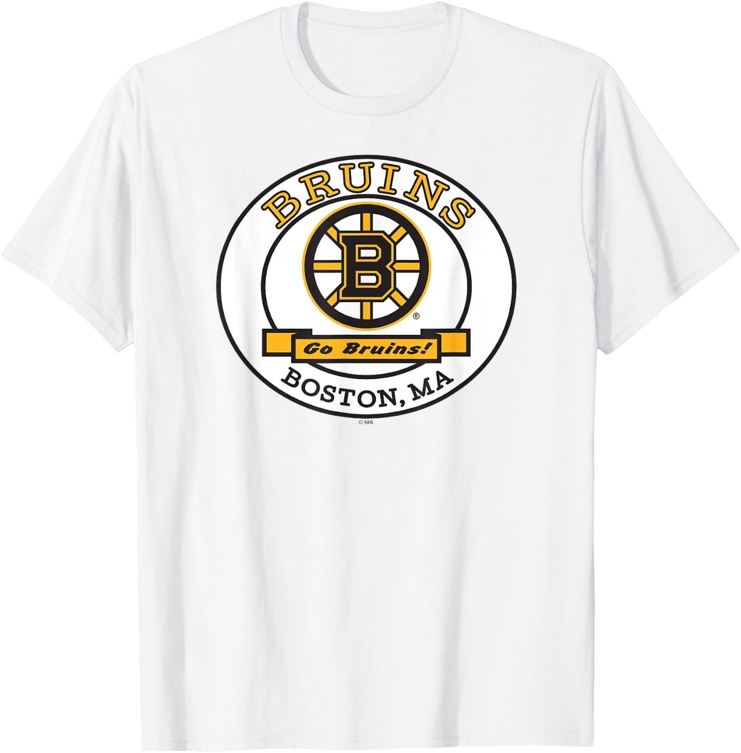 Boston Bruins Go Gray Officially Licensed T-Shirt - T-Shirt | White