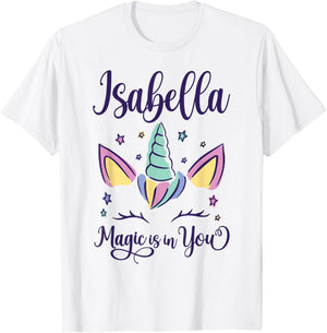First Name Isabella Personalized I Love Isabella T-Shirt - T-Shirt | White