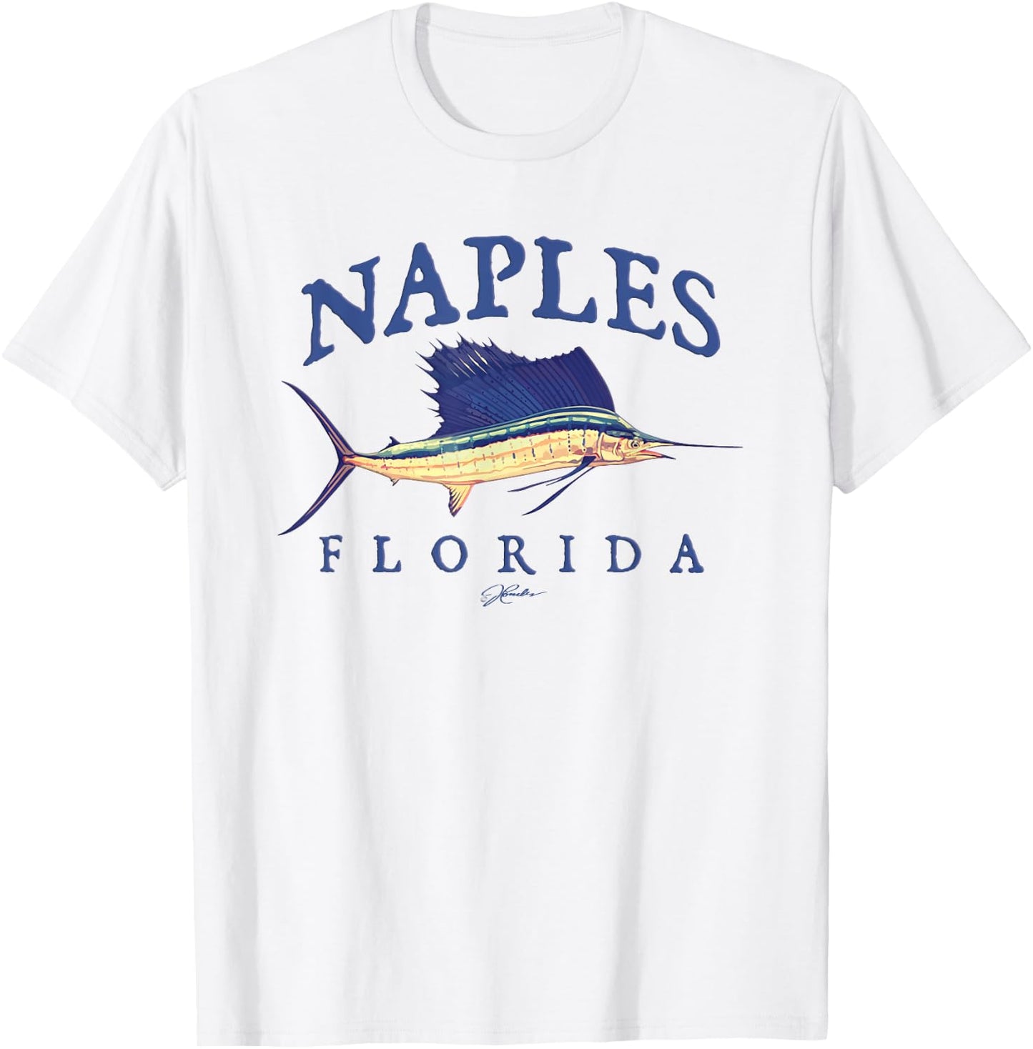 JCombs: Naples, FL, Vintage Sailfish T-Shirt - T-Shirt | White
