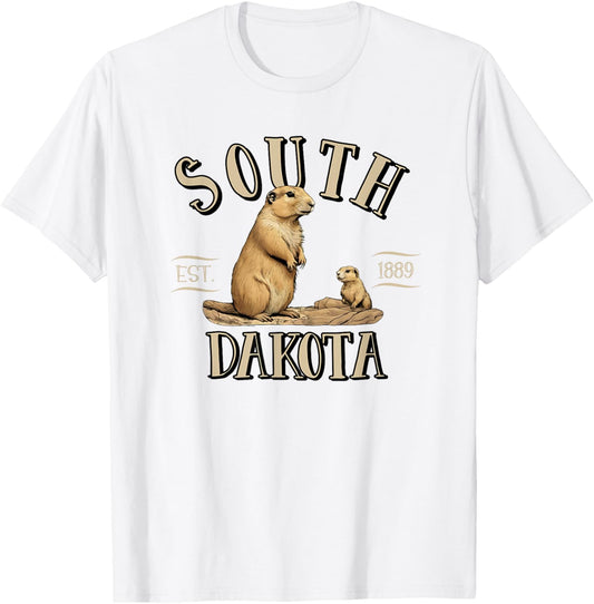 South Dakota Prairie Dogs T-Shirt - T-Shirt | White