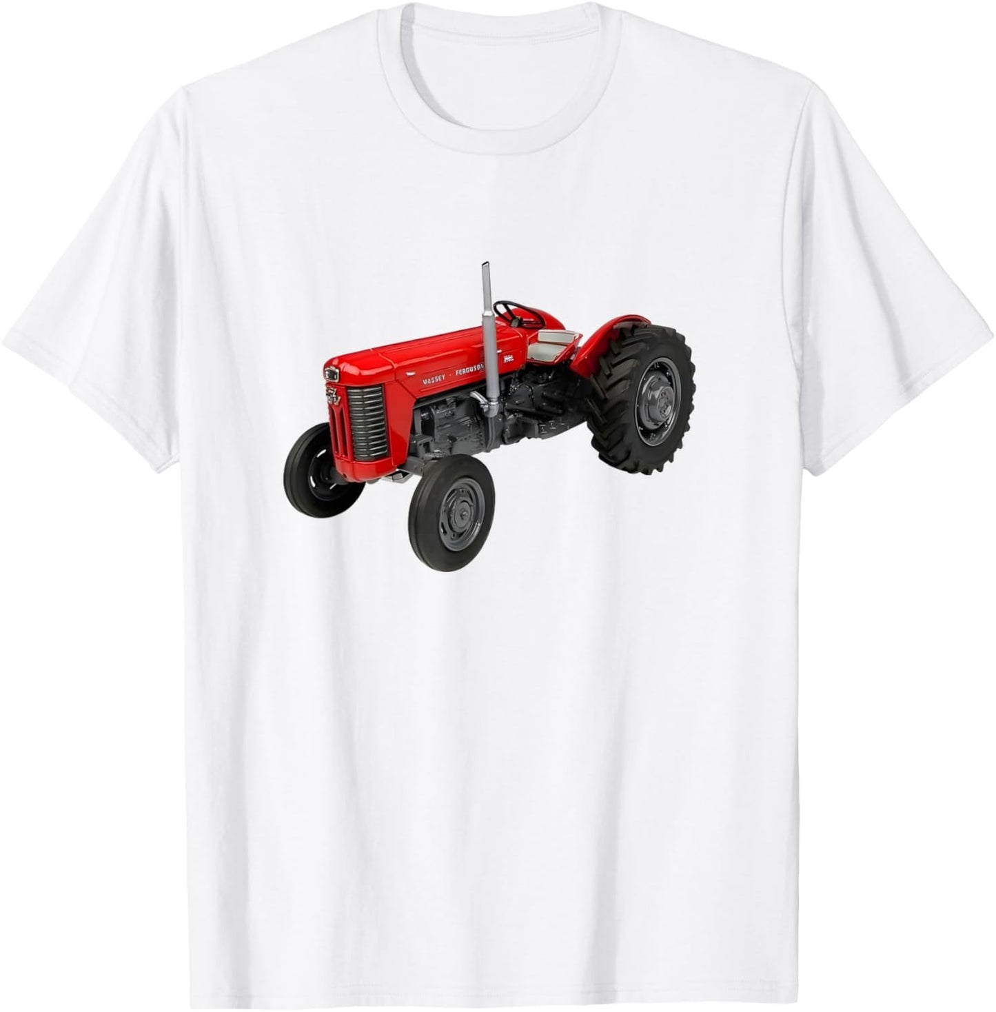 Masey Ferguson 65 Stoneleigh Vintage Tractor Graphic T-Shirt - T-Shirt | White